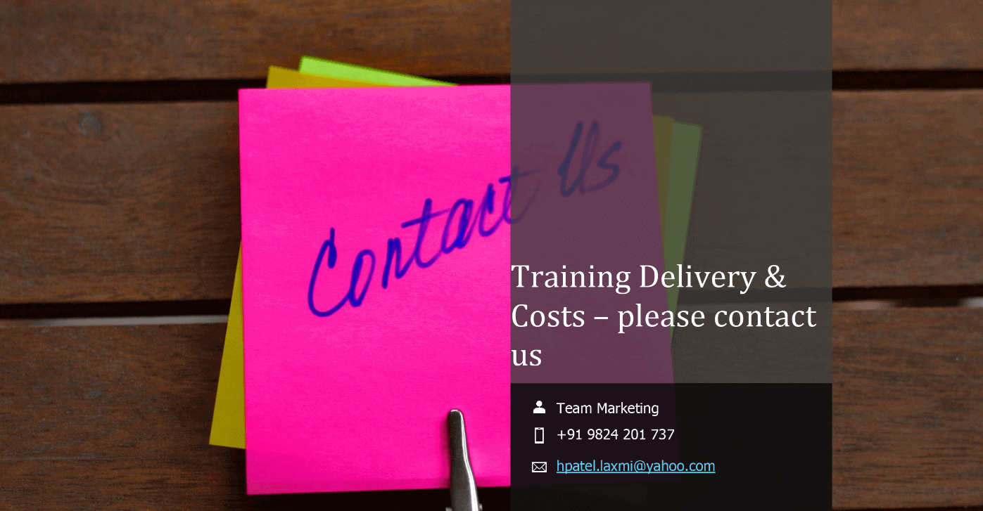 Contact Us for Project Management Training